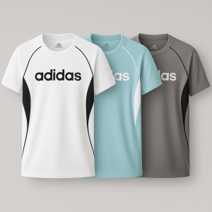 Premium Quality Sports & Gym T-Shirt | Summer Collection (Combo Pack) - White, Ash & Neon Blue