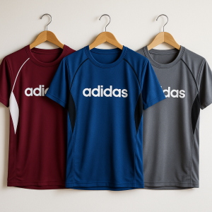 Premium Quality Sports & Gym T-Shirt | Summer Collection (Combo Pack) - Merron ,Blue & Ash