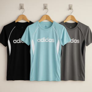 Premium Quality Sports & Gym T-Shirt | Summer Collection (Combo Pack) -Black.Neon Blue & Ash