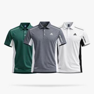 NovaSport Polo-Green,Gray & White
