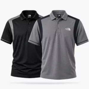Essential Polo Tee-Black & Gray(2 Pcs)