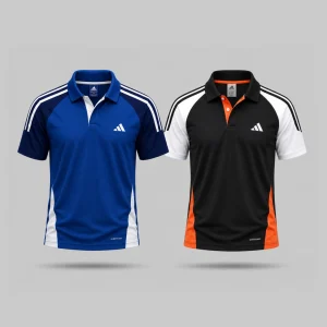 Sporty Polo –Blue & Black | AP111